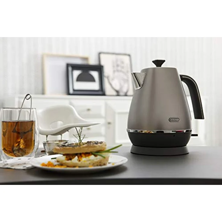 De'Longhi Distinta Flair Wasserkocher KBI2001.S | 1,7 L | Herausnehmbarer Kalkfilter | Finesse Silver – Bild 3