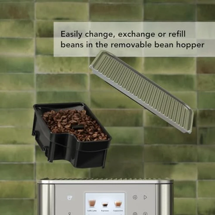 KitchenAid Kaffeevollautomat 5KES8557ESX, Kaffeemaschine mit 20 voreingestellten Rezepten, Edelstahl – Bild 6