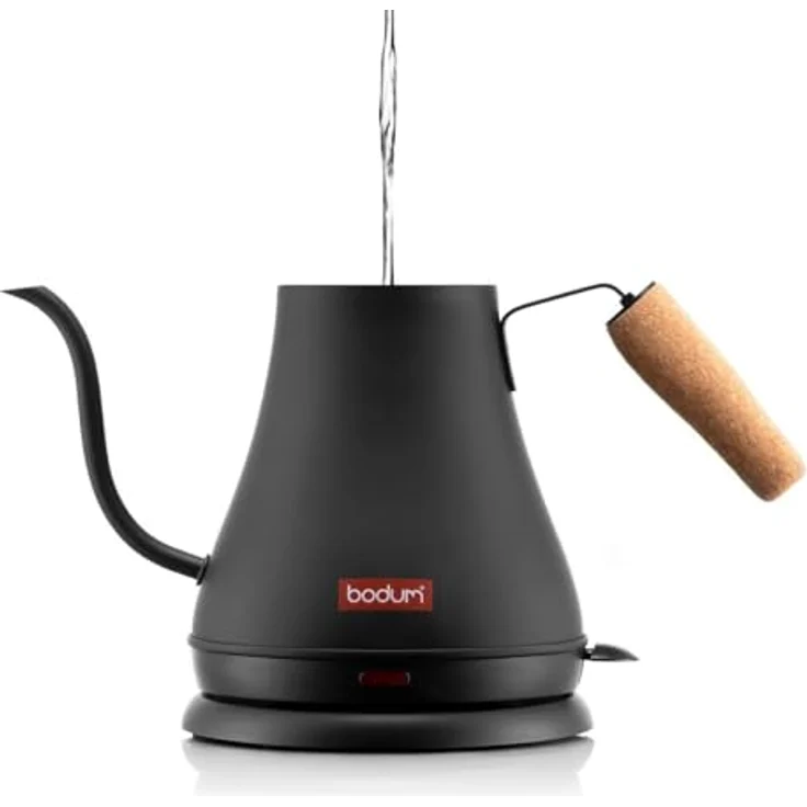 Bodum 11883-259EURO MELIOR Gooseneck Wasserkocher, 0.8 l, 1000 W, Edelstahl, Schwarz matt – Bild 3