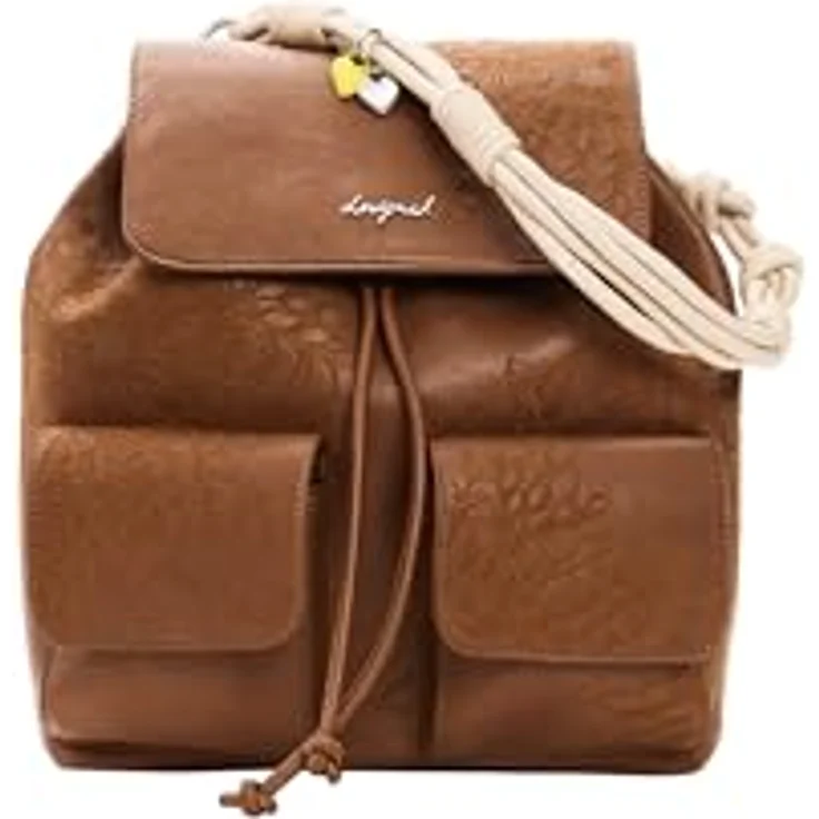 Desigual Sierra City Rucksack, 29 cm, braun, 100% Polyurethan, kompaktes Design – Bild 3