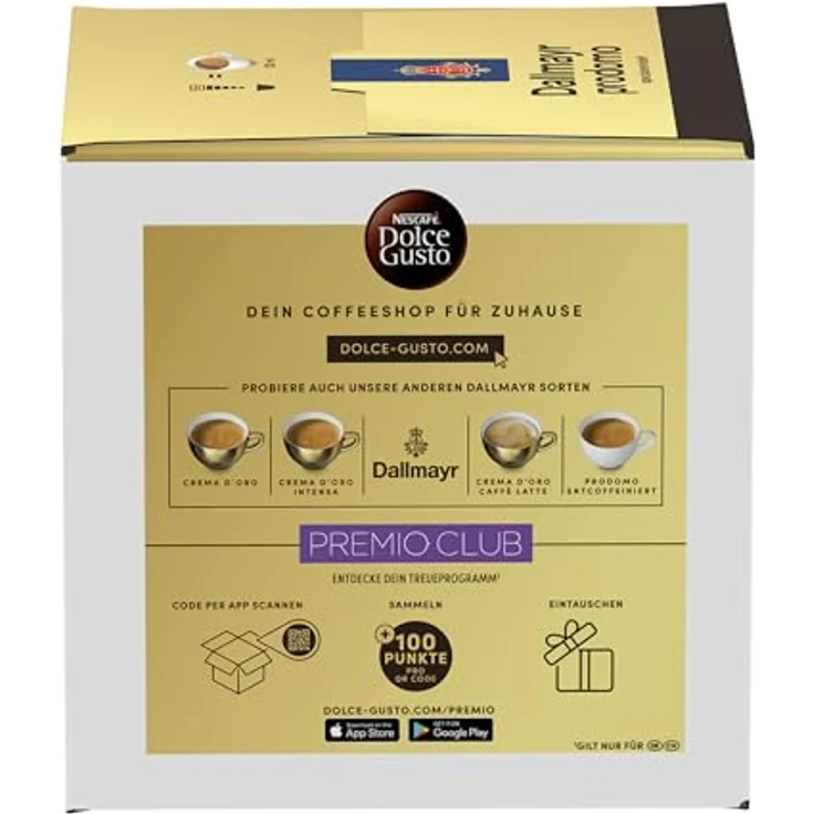Nescafé Dolce Gusto Dallmayr prodomo, Kaffee, Kaffeekapsel, 3er Pack, 3 x 16 Kapseln – Bild 6