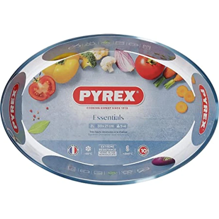 Dajar Pyrex Glasbräter oval, Glas, Transparent, 30 x 21 x 6,2 cm – Bild 4