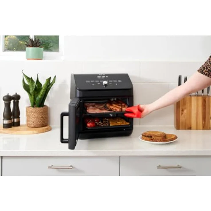 Instant Heißluftfritteuse Ofen 13L mit XXL Fassungsvermögen, 9 Programmen und Drehspieß - 1700W – Bild 2