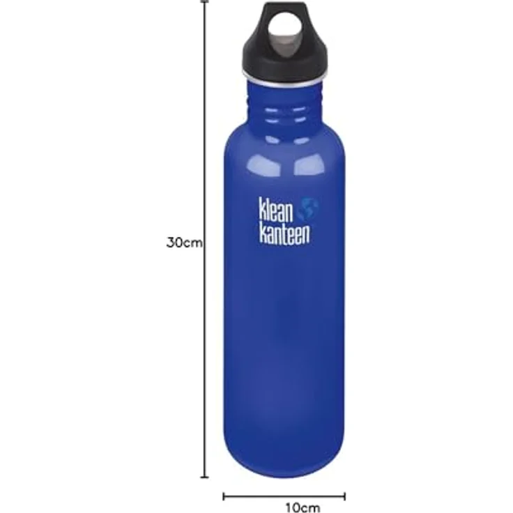 Klean Kanteen Classic - 800ml Edelstahlflasche mit Loop Cap CW – Bild 3