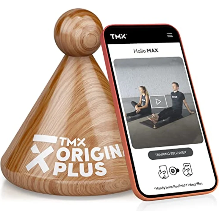 TMX® TRIGGER ORIGINAL PLUS – Triggerpunkt Drücker für muskuläre Schmerzen | Made in Germany | Akupressur-Massage für die Eigenbehandlung von Verspannungen | Echtholz Buche - Natur – Bild 1