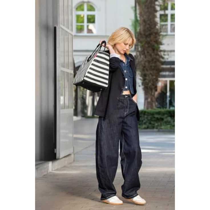 reisenthel Loopshopper L, Schultertasche 46 cm, schwarz, 100% PET – Bild 3