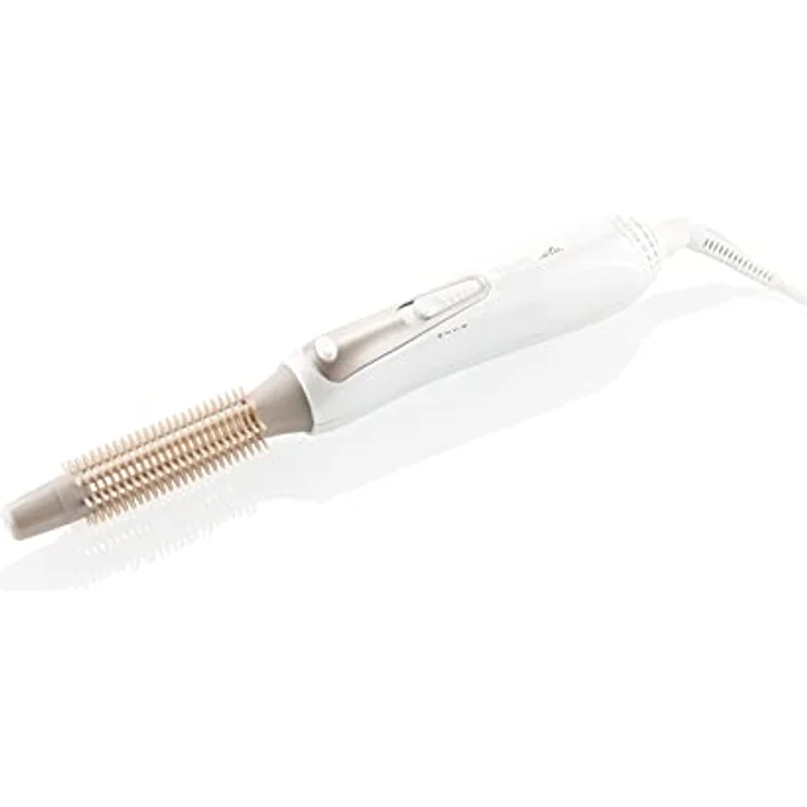 ETA Fenite Lockenstab I Haarstyling I 16mm & 19mm Bürste I 400W I 2 Stufen I Locken I Pflege I Schlaufe I 1.8m Kabel I Weiß - Gold – Bild 1