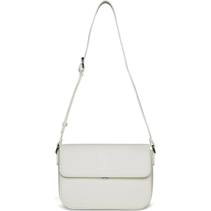 Bugatti Almata Umhängetasche M 25 cm, praktische Schultertasche aus Polyurethan, beige, mit Reißverschluss und verstellbarem Schultergurt – Bild 4