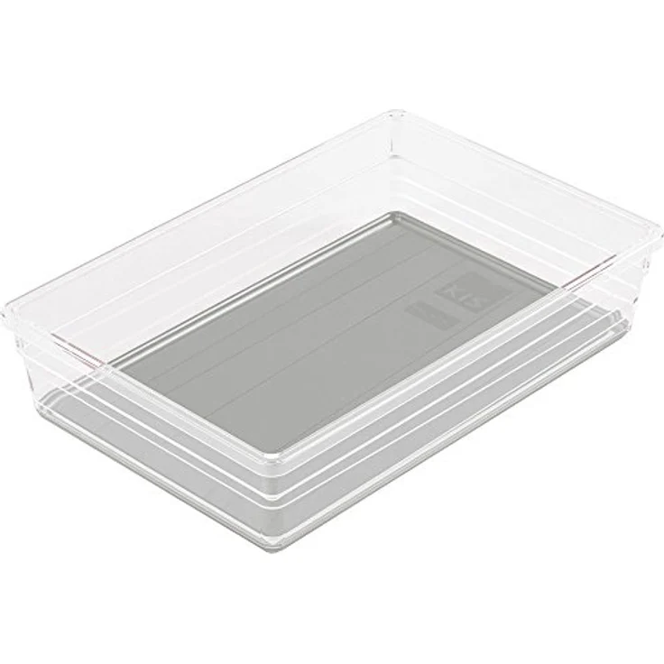 Kis Sortierbox Sistemo 15x22,5 cm in transparent-grau, Plastik, 15x22.5x5 cm