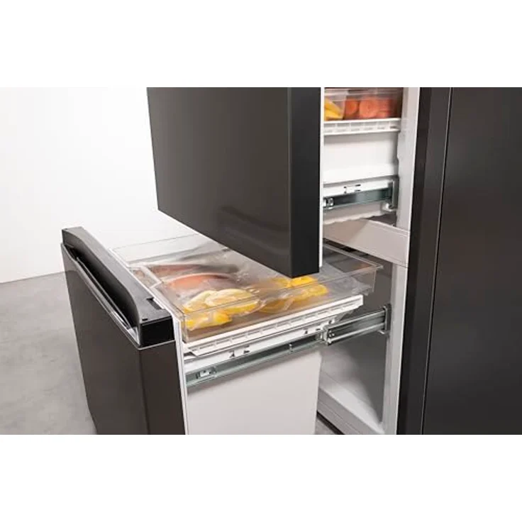 Hisense RM469N4AFD1 Kühl-Gefrierkombination, freistehend, NoFrost, 368 Liter, 229 L Kühlen, 113 L Gefrieren, XtremeFreeze, Smart Fresh, schwarz Inox – Bild 15