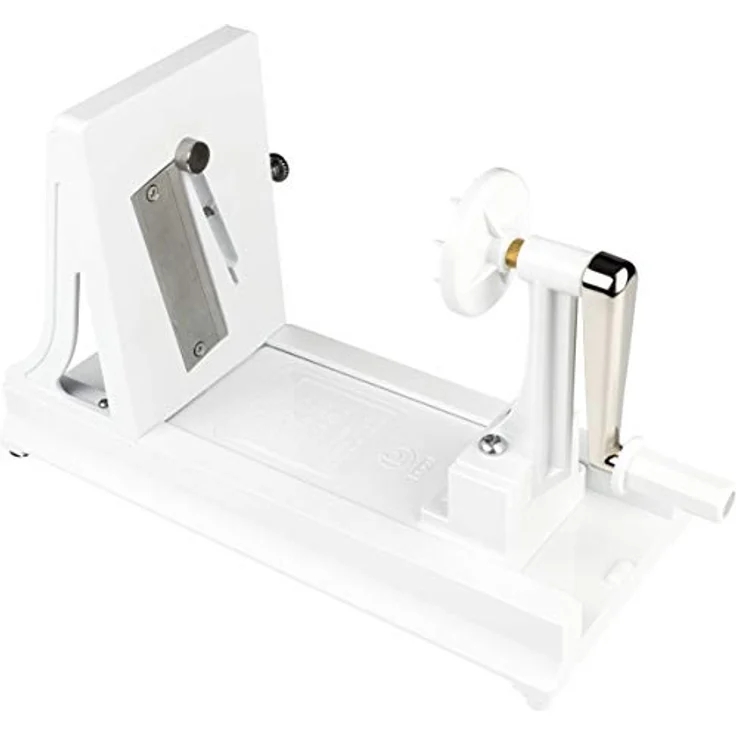 Benriner BN-7W-1 Gemüsehobel Spiralschneider aus BPA-freiem ABS-Kunststoff, weiß, mit 3 Klingen aus japanischem Edelstahl, 27 x 12 x 18 cm – Bild 1