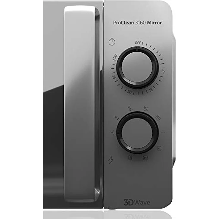 Cecotec Pro Clean 3160 Mirror Kombi-Mikrowelle mit Grill, 700 Watt, Standgerät, silber – Bild 6