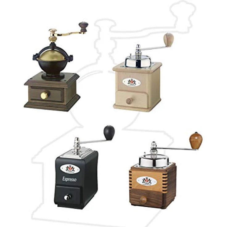 Küchenprofi Zassenhaus Handkaffeemühle, Holz, Stufenlos einstellbarer Mahlgrad, Mehrfarbig, schwarz – Bild 4