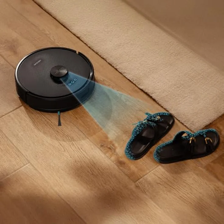 Cecotec Conga M70, Saugwischroboter mit LiDAR-Navigation, 180 Minuten Akkulaufzeit, schwarz-grau, 0,4 l Staubbehälter und 0,42 l Wassertank – Bild 3