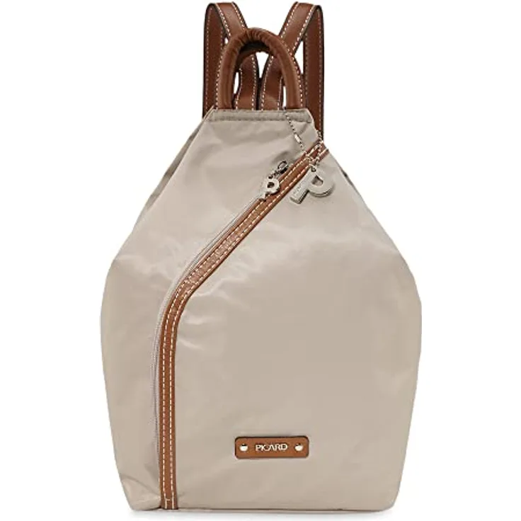 Picard Sonja Rucksack, 31 cm, 100% Nylon, beige, Maße 29 cm x 9 cm x 31 cm