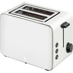 WMF Stelio Toaster 2 Scheiben Edelstahl, Doppelschlitz Toaster mit Brötchenaufsatz, Bagel-Funktion, 7 Bräunungsstufen, 900 W, Toaster edelstahl matt grau