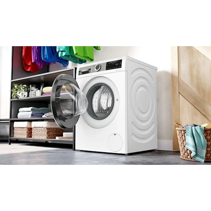 Bosch Hausgeräte WNG24441 Serie 6 Waschtrockner, 9 kg Waschen und 6 kg Trocknen, 1400 UpM, Wash und Dry, Fleckenautomatik: entfernt 4 Fleckenarten, Iron Assist: Dampf zum Entknittern,Eco Silence Drive – Bild 3