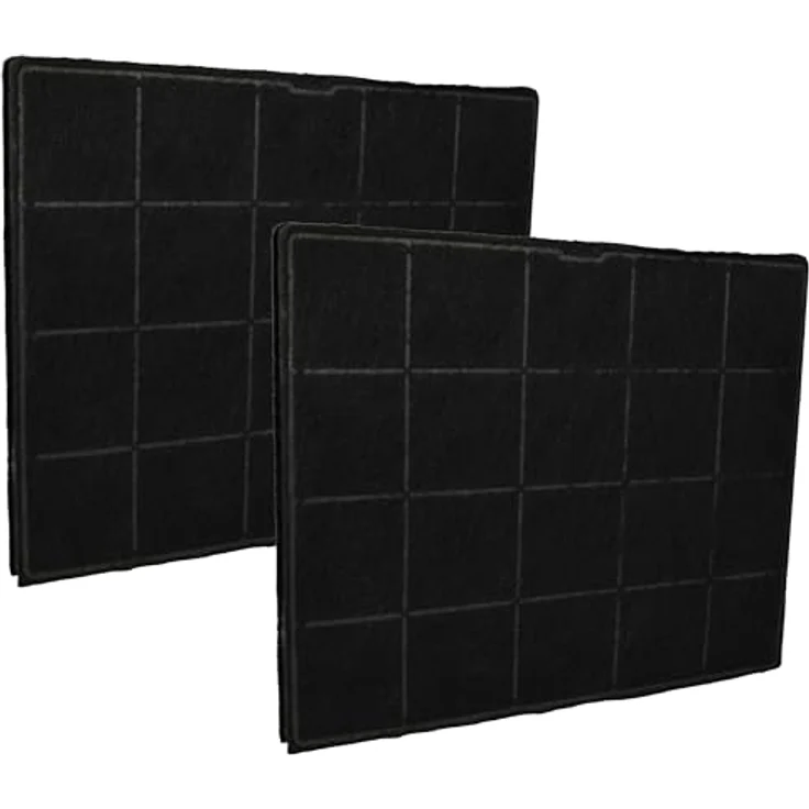 vhbw 2x Aktivkohlefilter kompatibel mit Airforce EVE F128 90 PTC 875197 EMILIA, F129 50, F129 50 K3, F129 50 K3 IX/SAND 450 Dunstabzugshaube, schwarz – Bild 1
