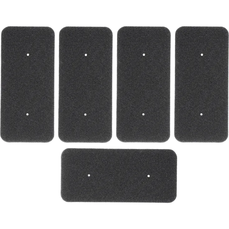 McFilter Ersatzfilter Schwammfilter, 5 Stück, geeignet für Candy Hoover 40006731, schwarz, abwaschbar