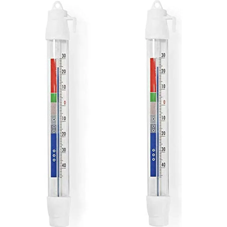 TronicXL 2 Stück kühlraumthermometer Profi Kühlraum Thermometer -30 +50°C Lagerraum Klimatechnik Kühlung Gefrierschrank Tiefkühle Kühltruhen Tiefkühl Lebensmittel für Bosch Siemens Miele AEG