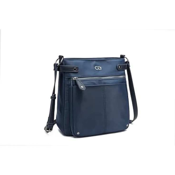 COLLEZIONE ALESSANDRO Umhängetasche Styler, hochwertige Nylontasche mit sicherem Reißverschluss, 29cm x 28cm x 13cm, Innenfächer zur Organisation – Bild 2