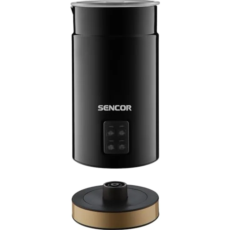 SENCOR Milk frother SMF 2031BK, Milchaufschäumer in Schwarz mit leistungsstarker Schaummulde – Bild 1