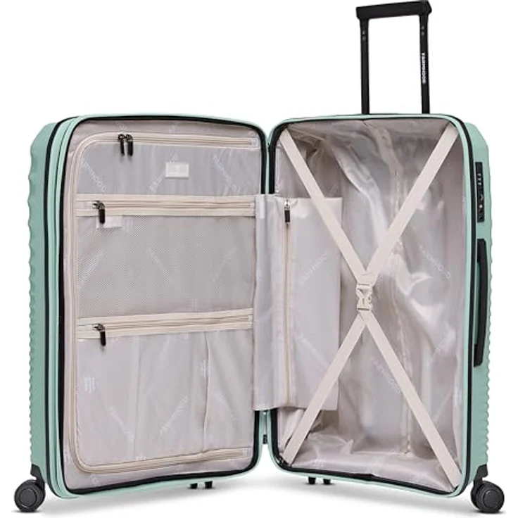Farmhood Eco Edition großer Hartschalen Check-in Koffer nachhaltig | XL Trolley 53 x 31 x 77 cm mit Dehnfalte von 114 auf 120 Liter erweiterbar | Ultra-leicht nur 4,25 Kg – Bild 5