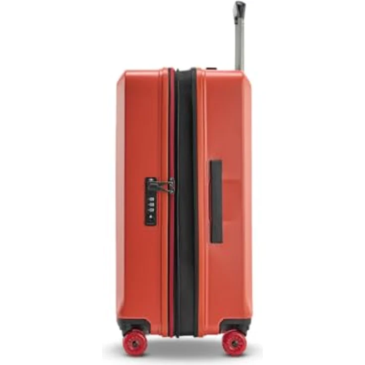 Stratic Buzz 4 Rollen Trolley M, 65 cm mit Dehnfalte, rot, 100% Polycarbonat, 45.5 cm x 26.5 cm x 65 cm – Bild 4