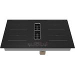 PKM Induktionskochfeld IN4-DA-2FZA++A, mit integriertem Dunstabzug, Downdraft, Slider Touch Control