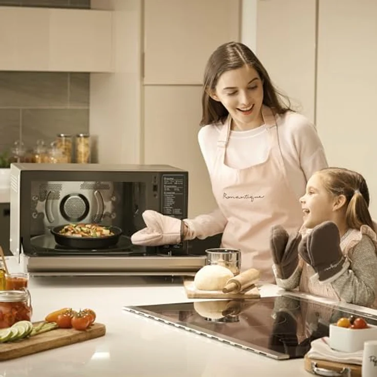 LG MJ3965ACS Mikrowellen Ofen 4 in 1 Smart Inverter mit Grill, Standgerät, maximale Leistung Umluft 1850 Watt, 39 Liter Garraum – Bild 11