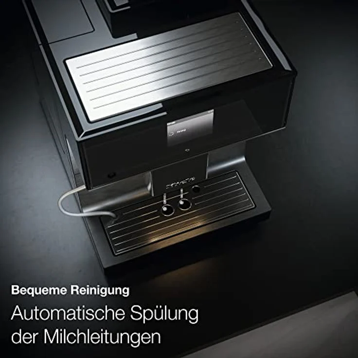Miele CM 7550 Kaffeevollautomat (Smartphone bedienbar mit WiFiConnect, Kaffeemaschine mit vollautomatischer Entkalkung) weiß, mit Milchsystem – Bild 6