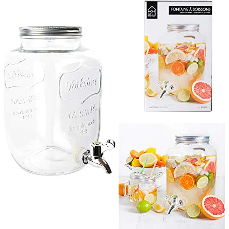 Saveur et Degustation KV7169 FONTAINE GLASGETRÄNK 4l, klar, 15 x 15 x 25,5 cm – Bild 4