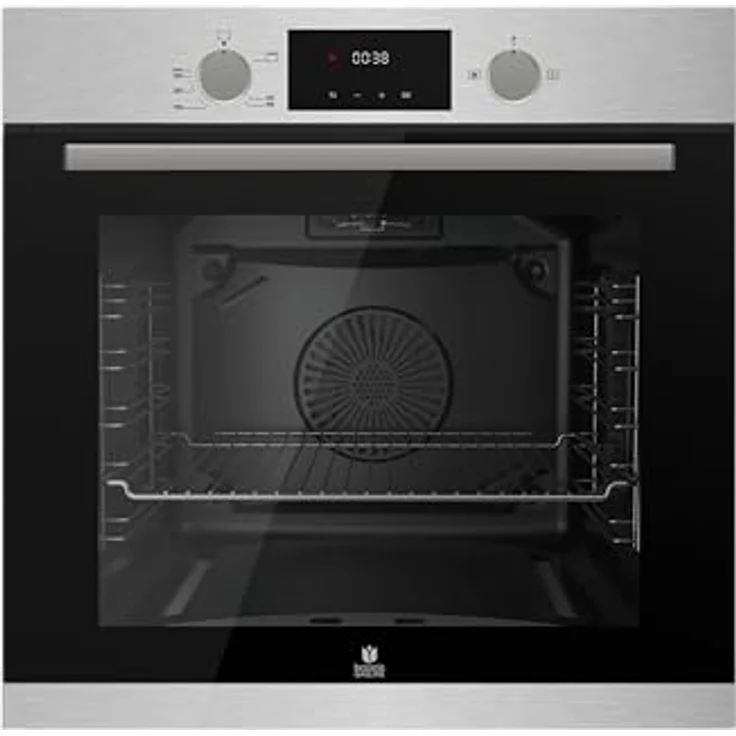 Gasline Gasherdset GB850-FIX, 75 cm Gaskochfeld Schwarz mit 5 Brennern, WOK-Brenner 4,2 kW, Umluft Einbaubackofen 69 Liter, Automatikzündung und Gusseisen Topfträger – Bild 4