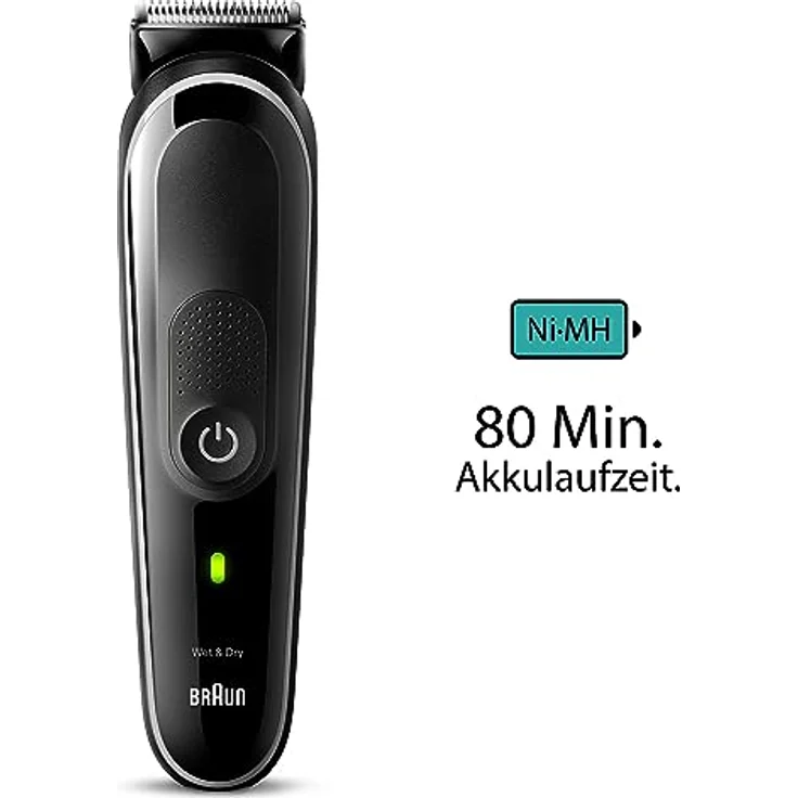 Braun All-In-One Bartpflege Bodygroomer Set, 8-in-1 Barttrimmer, Trimmer/Haarschneider Herren, Haarschneidemaschine, wasserdicht, 80 Min. kabellose Laufzeit, Geschenk Mann, MGK3440 – Bild 5
