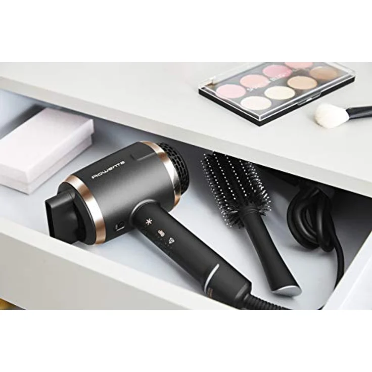 Rowenta CV9820 Ultimate Experience Haartrockner (1500 W, digitale Temperaturkontrolle, Digitalmotor) Schwarz-Roségold – Bild 6