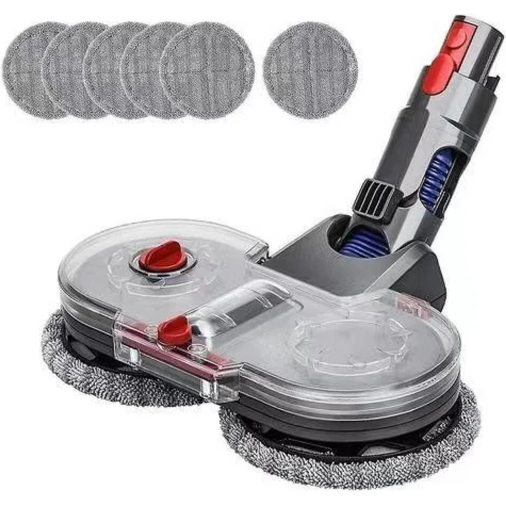 FELIXLEO Elektrischer Wischaufsatz für Dyson V15 V11 V10 V8 V7, mit abnehmbarem Wassertank und 6 waschbaren Mopp-Pads, 1-tlg.