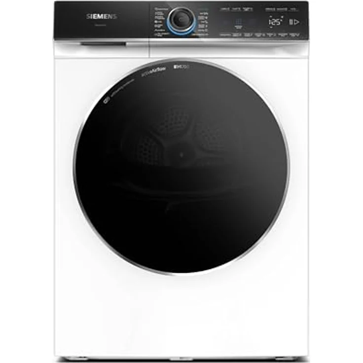 Siemens WR47B2C40 iQ700 Wärmepumpen-Trockner, 9 kg, Selbstreinigender Kondensator, AutoDry, Kurzprogramm 40', Nachlegefunktion, Reversierende Trommel, LED-Display, Touch Control – Bild 1