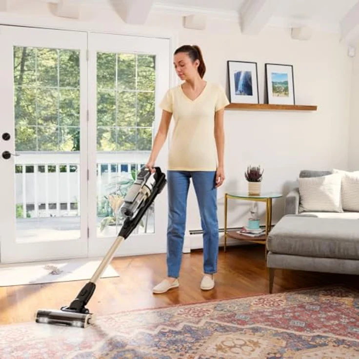 Black + Decker Akku-Hand- und Stielstaubsauger, kabelloser Staubsauger mit leichtem Design, leistungsstarkem Lithium-Akku und vielseitigen Einsatzmöglichkeiten – Bild 2
