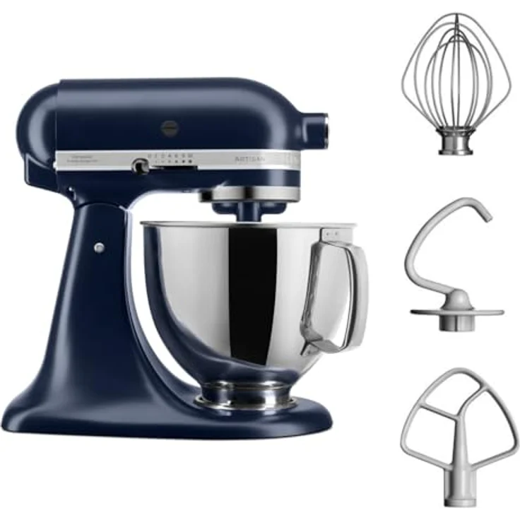 KitchenAid 5KSM125EIB, Küchenmaschine mit 300 Watt Leistung und 4,8 Litern Schüsselvolumen, Blau – Bild 7