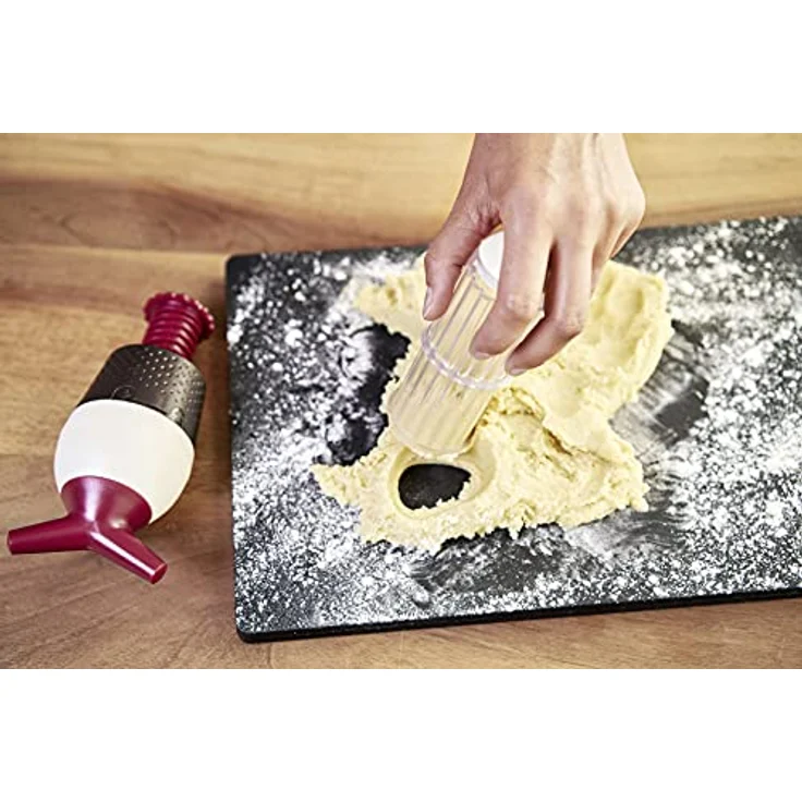 Betty Bossi Gebäckpresse Zwirbel-Presse «Gourmet», hitzebeständig bis 80 Grad, einfach zu reinigen, 20×8 cm – Bild 3