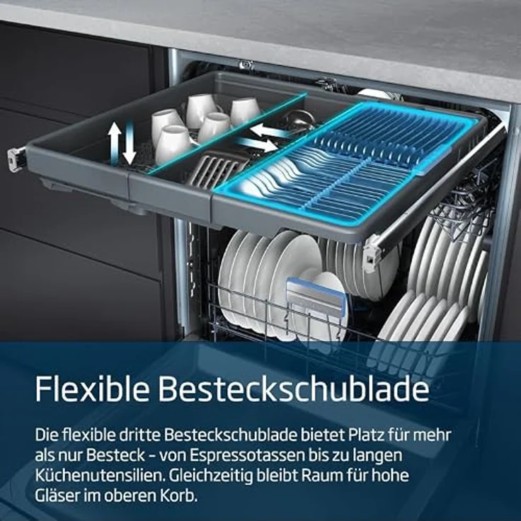Beko BDDN36561XP Geschirrspüler, 15 Maßgedecke, HomeWhiz App, Edelstahl, 41 dBA, flexible Korbsystem, 11 Programme – Bild 16