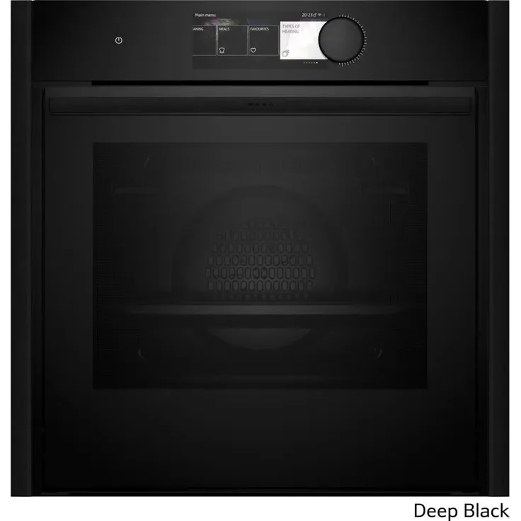 Neff B69CY7MY0 Einbau-Backofen 60 x 60 cm, DEEP BLACK, EEK: A+, mit 7 Jahren Garantie und AquaStop