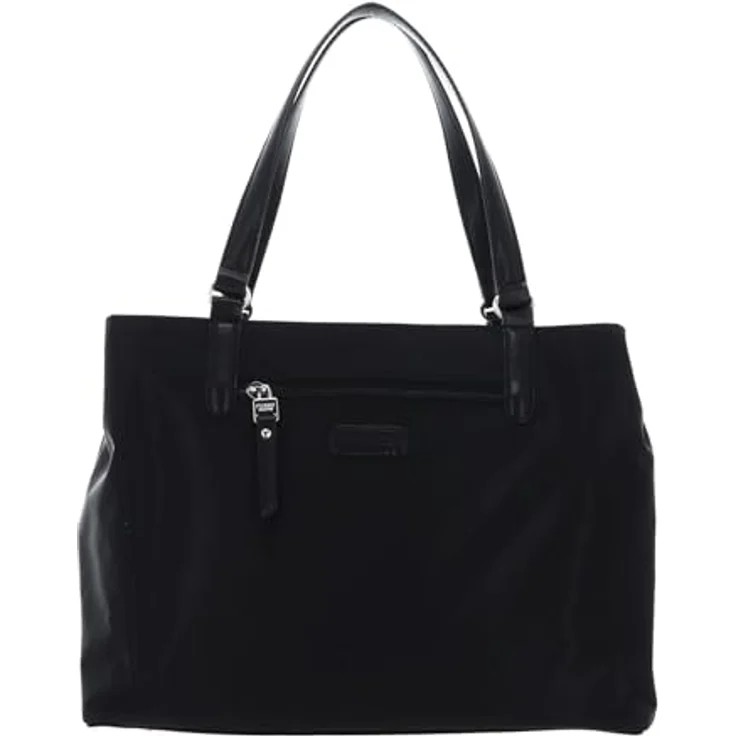 Picard Legere Shopper, stilvolle Tote Bag aus strapazierfähigem Nylon, Schwarz, 33 x 15 x 25 cm – Bild 3