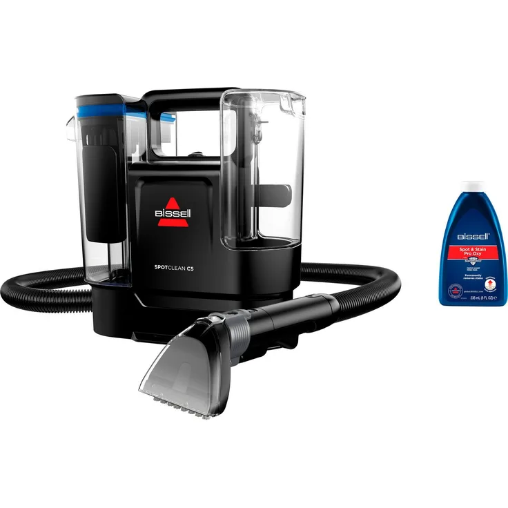 Bissell SpotClean C5 Select, leistungsstark, klein, Dual-Tank, 400 W, beutellos, >15kPa - reinigt Flecken auf Teppich, Polster, Autositz