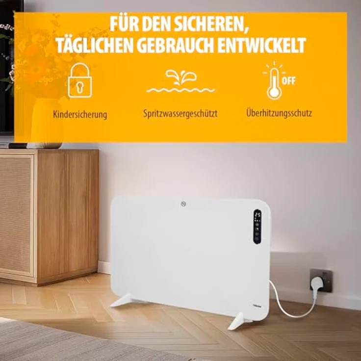 Tristar KA-5092 Infrarot-Heizpaneel, 400 W mit 24-Stunden-Timer und IP44-Schutz, ideal für Wandmontage und freistehende Nutzung – Bild 9