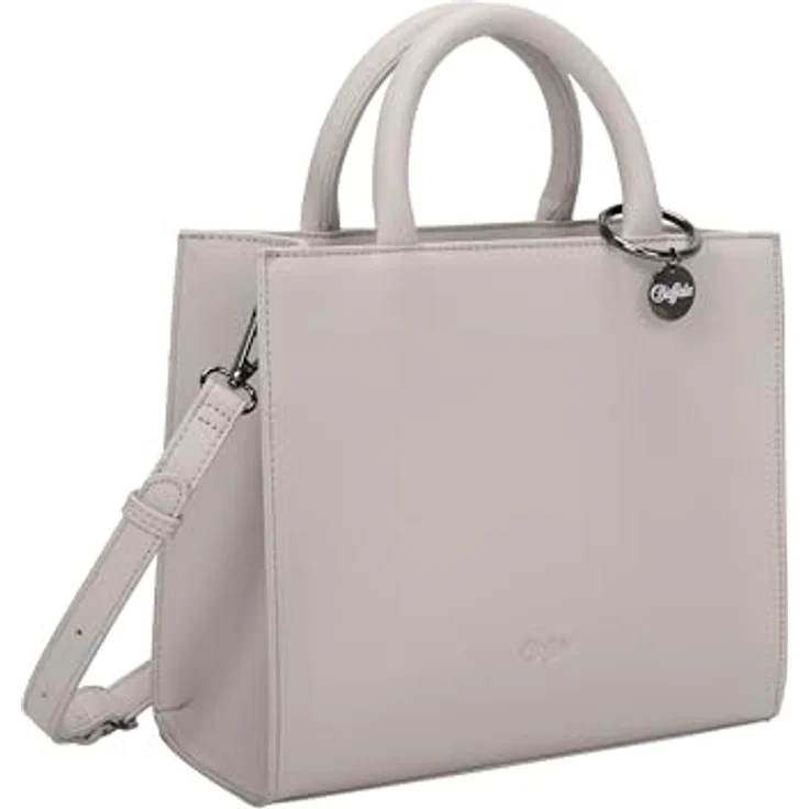 Buffalo Big Boxy Handtasche 26 cm, Beige, mit abnehmbaren Schulterriemen – Bild 4
