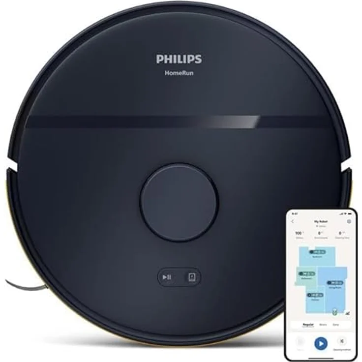 Philips 2000 Series, Staubsauger Roboter mit doppelter Saugleistung, nass und trocken, Blau – Bild 2