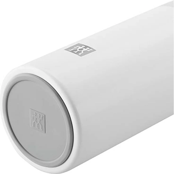 ZWILLING Thermo Thermoflasche, Integrierter Siebeinsatz, Isolierflasche für Tee & Infused Water, Doppelwandisolierung, 420 ml, Höhe: 17,2 cm, Weiß – Bild 4