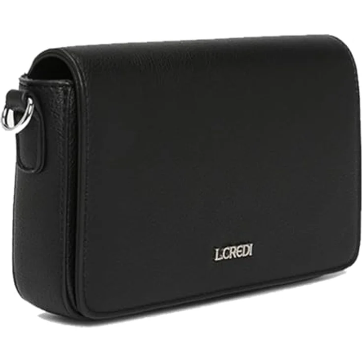 L.Credi Jane Umhängetasche 21 cm, Schwarz, praktische Handtasche mit ausreichend Stauraum für Wertsachen – Bild 2