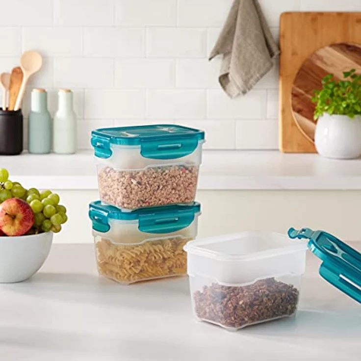 AmazonBasics Airtight Food Storage Containers Set, 3 x 1.0 Liter – Bild 2
